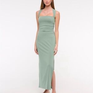 Abercrombie & Fitch Green Midi Dress